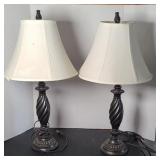 (2) VANITY LAMPS