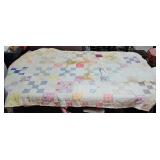 VINTAGE QUILT W/ DAMAGE