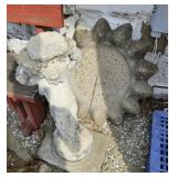 CONCRETE ANGEL STATUE BIRD BATH