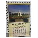 1960 HARPEL SEED CO SHANNONDALE IND CALENDAR