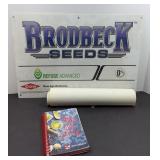 BRODBECK SEED METAL SIGN