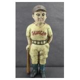 CAST IRON SLUGGER BANK