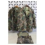 (2) MILITARY UNIFORM PANTS & TOPS