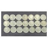 (21) BUFFALO NICKELS - MIXED DATES