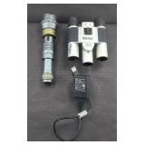 VIVITAR BINOCULARS, RECHARGEABLE FLASHLIGHT