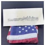 AMERICAN FLAG & PRINT OF INDIANAPOLIS