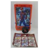 SPIDERMAN PINBALL MACHINE & INDY 500 ADVERTISING
