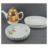 BAKER HART TEAPOT W/ COPPER COZY