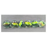 (6) SHOOTER MARBLES