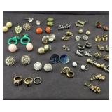 ASSTD LADIES RINGS & CLIP ON EARRINGS