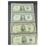 (4) SILVER CERTIFICATES