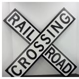 METAL RAILROAD SIGN