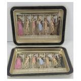 (2) MAIDENFORM LINGERIE TIN TRAYS