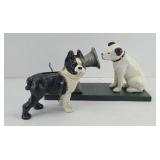 CAST IRON DOORSTOP & BULLDOG BANK