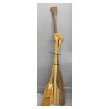 (3) WOODEN BOAT OARS