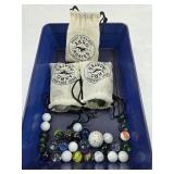 (3) BAGS OF AKRO AGATE MARBLE