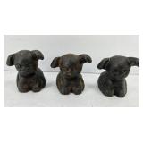 (3) GRISWOLD PUPS CAST IRON