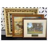 JOHN DEERE PRINT, FT BENJAMIN HARRISON & FRAME