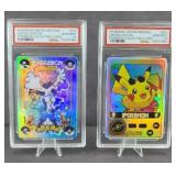(2) PROXY GRADED POKEMON CARD REPLICAS