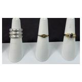 (3) LADIES RINGS