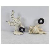 MICHELIN MAN PAPERWEIGHTS CAST IRON