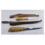 (2) J MARTTIINI OF FINLAND KNIVES W/ SCABBARD