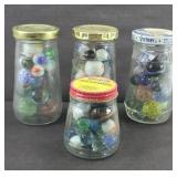 ASSTD MARBLES & SHOOTERS IN JARS