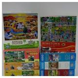 (8) MEGA PUZZLES 500 TO 1000 PIECES
