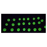 (20) URANIUM GLASS MARBLES