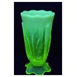 URANIUM GLASS BUD VASE