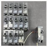 (15) CIRCUIT BREAKERS SIEMENS 20 AMP