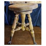 CLAW & BALL FOOT PIANO STOOL