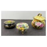 (3) TRINKET RING BOXES