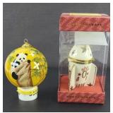 LENOX 2000 ROCKET & PANDA ORNAMENT
