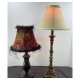 (2) VANITY LAMPS