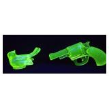 (2) URANIUM GLASS PAPERWEIGHTS