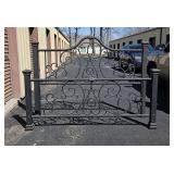 HEAVY WROUGHT IRON KING BED FRAME