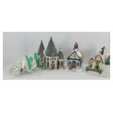 (3) CHRISTMAS VILLAGE HOUSES