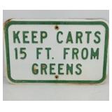 METAL GOLF COURSE SIGNS METAL