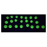 (20) URANIUM GLASS MARBLES