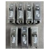 (7) EATON 20 AMP CIRCUIT BREAKERS