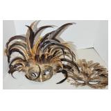 (2) REAL FEATHER MASK