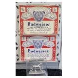 BUDWEISER DECALS & CLYDESDALE BAR
