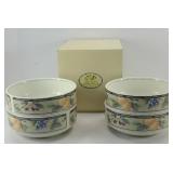 MIKASA GARDEN HARVEST (4) CEREAL BOWLS