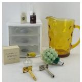 REVERSE BUBBLE AMBER PITCHER & MORE