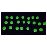 (20) URANIUM GLASS MARBLES