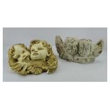 (2) ANGEL STATUES