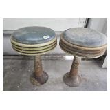 (2) VINTAGE BAR DINER STOOLS