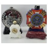 (2) LIQUOR DECANTER & (2) COLOGNE BOTTLES