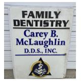 VINTAGE DENTIST SIGN, REINFORCED PLASTIC